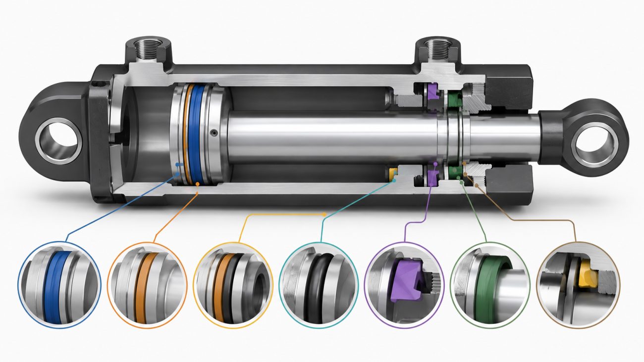 Hydraulic cylinder seals